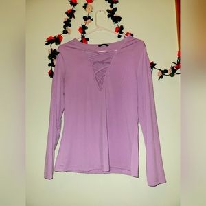 Light purple long sleeve shirt
